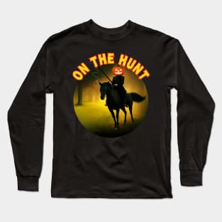 Headless Horseman with Jack O Lantern Head. Long Sleeve T-Shirt